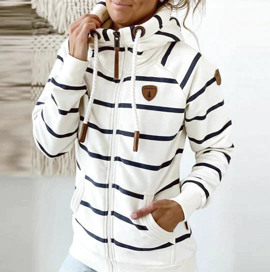 Alexis - Relaxed Striped Hoodie