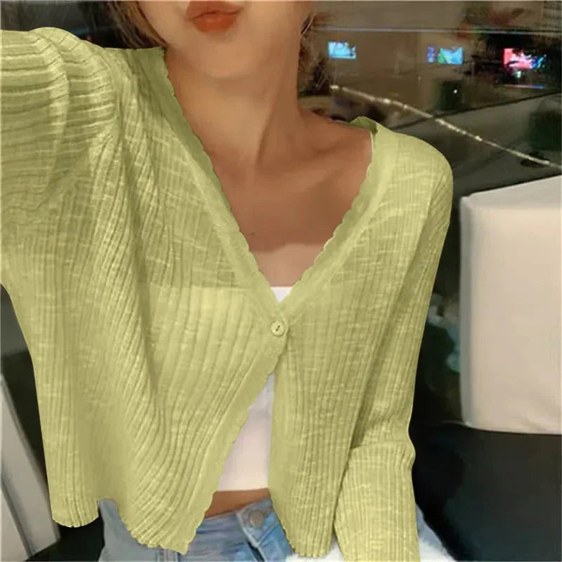 Hannnah -Lightweight Summer Knit Cardigan
